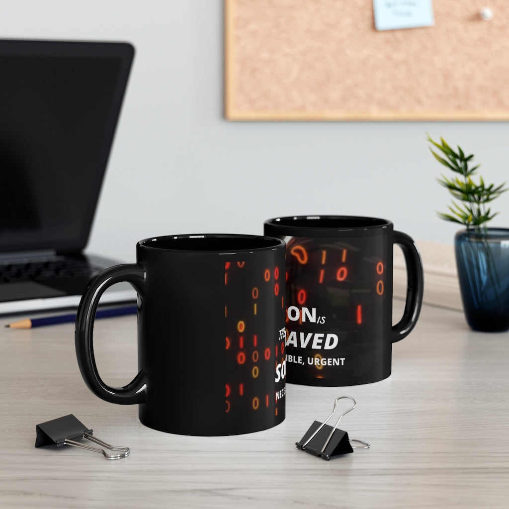 11oz Black Mug