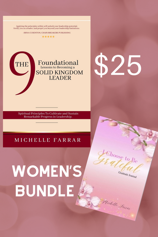 2 Book Bundle for Women (The 9 Lessons book + Women's Gratitude Journal)