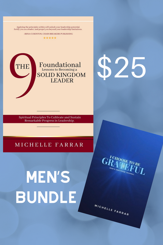 2 Book Bundle for Men (The 9 Lessons book + Men's Gratitude Journal)