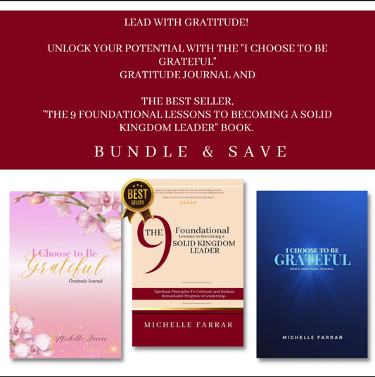 3 Book Gratitude Bundle (The 9 Lessons Book + Men and Women's Gratitude Journal)