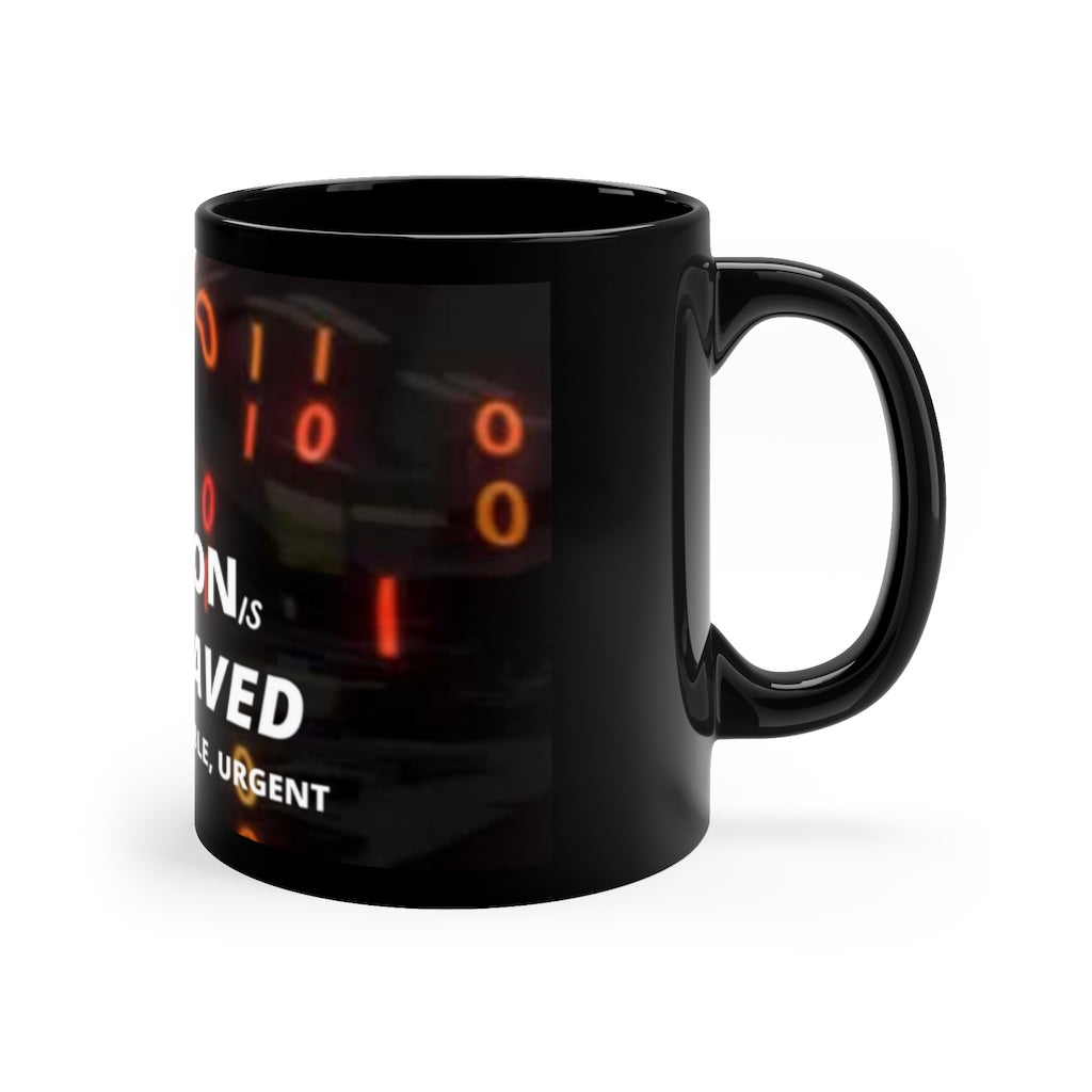 11oz Black Mug